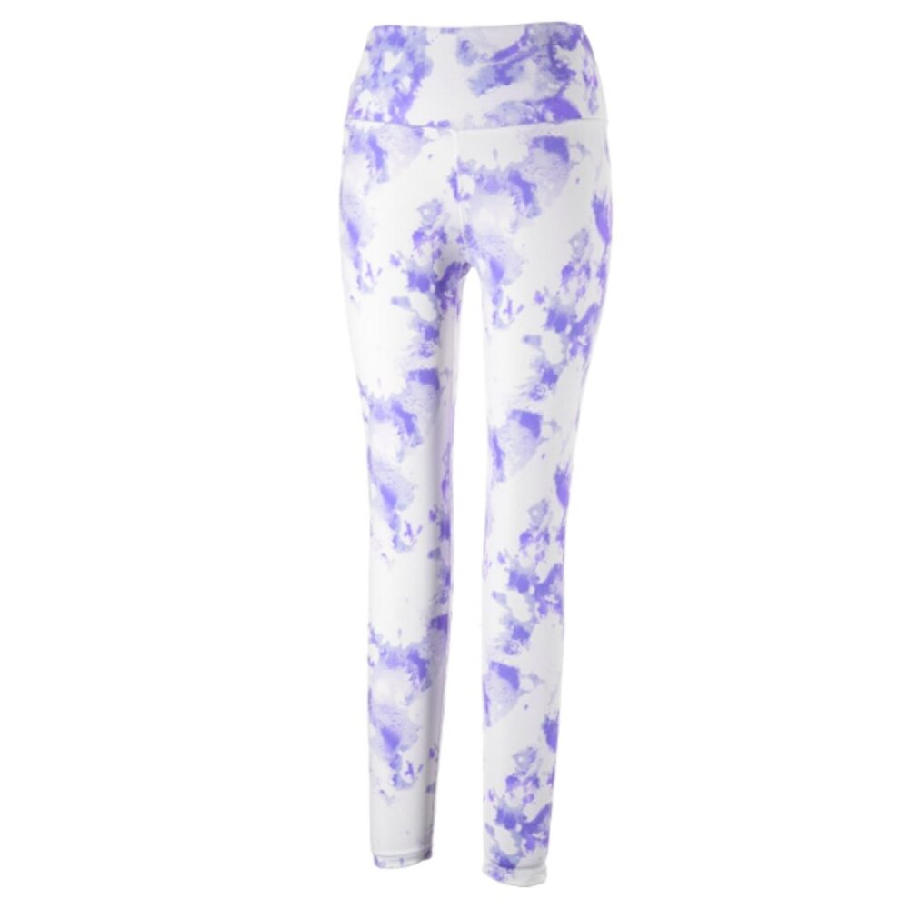 Balance Collection Leggings in Marbled Purple and White